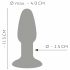 You2Toys - silikonski analni dildo (barvni)