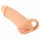 Naravna koža - Obloga za penis in dildo - 18 cm (naravna)