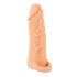 Naravna koža - Obloga za penis in dildo - 18 cm (naravna)