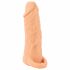 Naravna koža - Obloga za penis in dildo - 18 cm (naravna)