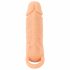 Naravna koža - Obloga za penis in dildo - 18 cm (naravna)