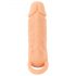 Naravna koža - Obloga za penis in dildo - 18 cm (naravna)