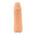 Naravna koža - Obloga za penis in dildo - 18 cm (naravna)