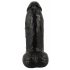 Realistixxx Real Giant - giga dildo z modi - 22 cm (črno)