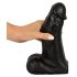 Realistixxx Real Giant - giga dildo z modi - 22 cm (črno)