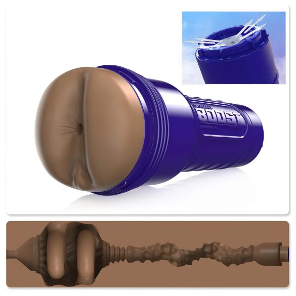 Fleshlight Boost Blast - realistični masturbator za zadnjico (rjavo)