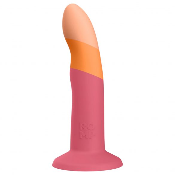 ROMP Dizi - fleksibilen silikonski dildo (roza-oranžna) 