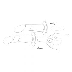   ROMP Piccolo - fleksibilen silikonski dildo (modro-vijoličen)