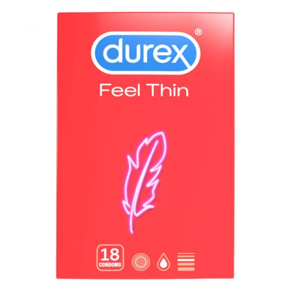 Durex Feel Thin - kondom z realističnim občutkom (18 kosov) 