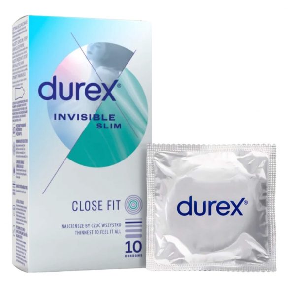 Durex Invisible Slim - tanki kondom (10 kosov) 