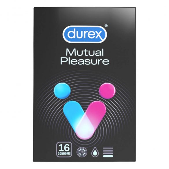 Durex Mutual Pleasure - kondom z zamikom (16 kosov) 