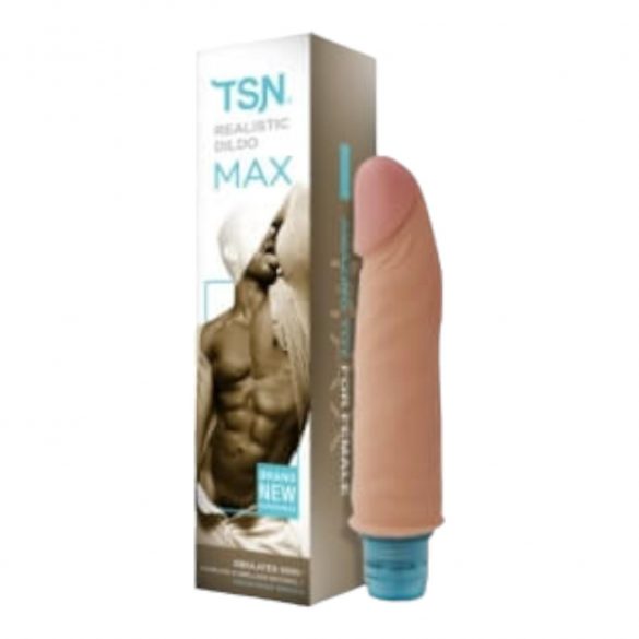 Lonely Max - realistični vibrator (17 cm) - naravni 