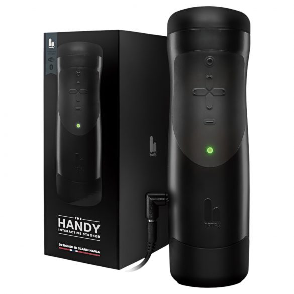 The Handy 1.1 - pametni, omrežni, VR masturbator (črna)