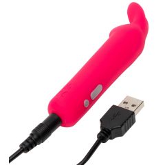   Happyrabbit Bullet - vibrator s paličico zajček za polnjenje (roza)