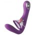 Fantasy For Her - 4 motorni vibrator točke G in stimulator klitorisa z jezikom (vijolična) 