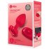 b-vibe heart - polnilni, brezžični analni vibrator (rdeč)