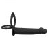 Black Velvets Double F - analni vibrator (črn) 