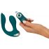 Couples Choice Hands-free - pritrdljiv vibrator (turkizna) 