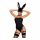 Obsessive OB7008 Sexy Bunny - kostum zajčice (črna)