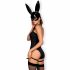 Obsessive OB7008 Sexy Bunny - kostum zajčice (črna) 