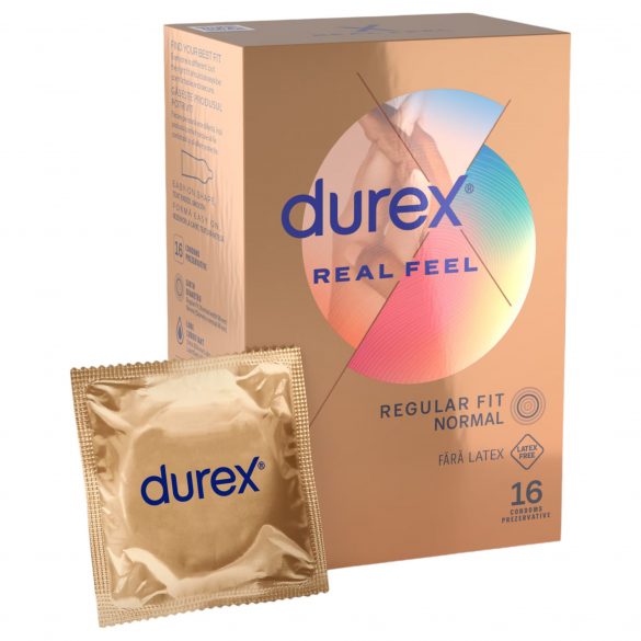 Durex Real Feel - kondom brez lateksa (16 kosov) 