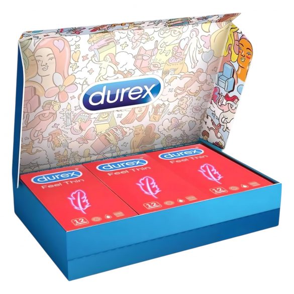 Durex Feel Thin - kondom z naravnim občutkom (3 x 12 kos)