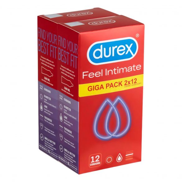 Durex Feel Intimate - tanka kondoma paket (2x12 kosov)