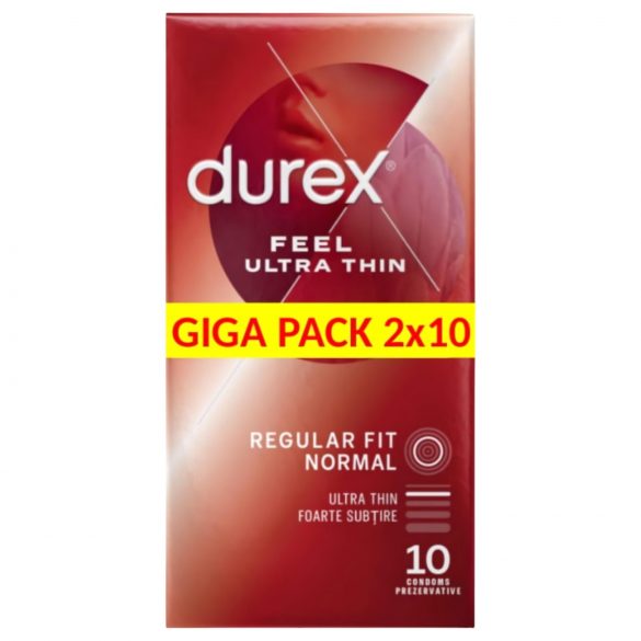 Durex Feel Ultra Thin - ultra realistični kondomi (2x10 kosov)