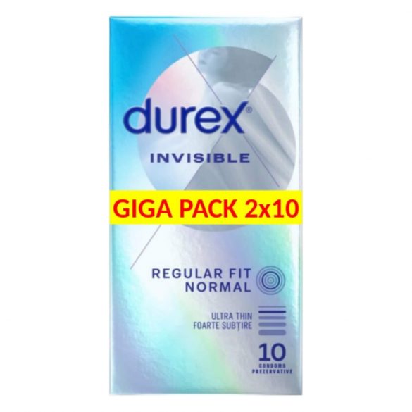 Durex Invisible Extra Sensitive - tanek kondom (2x10 kosov)