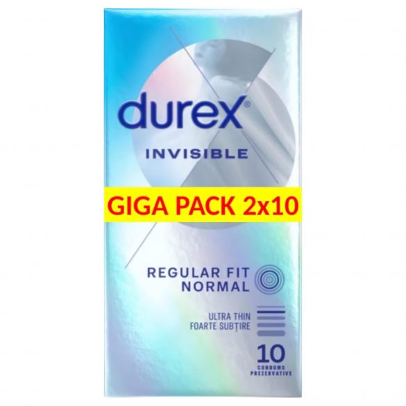 Durex Invisible Extra Sensitive - tanek kondom (2x10 kosov)