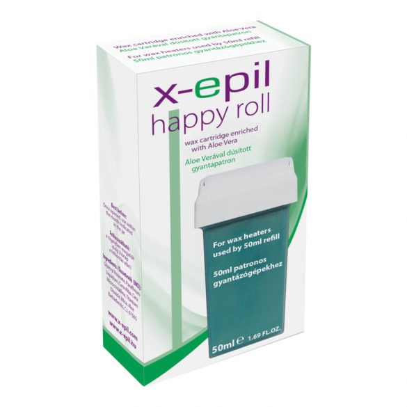 X-Epil Happy Roll - kartuša s smolo (50 ml) - aloe vera 