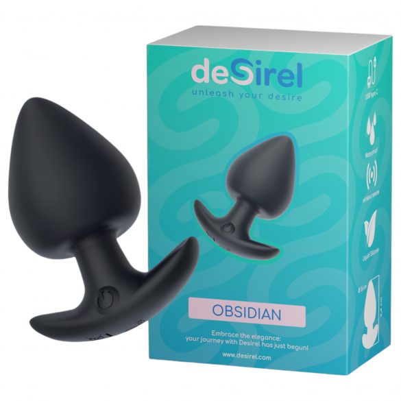 Desirel Obsidian - pametna, analna vibrator (črna)