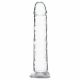 Addiction Crystal - Dildo z nogami (prosojno) - 18cm 