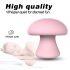 Sex HD Mushroom - masažni pripomoček za obraz z možnostjo polnjenja (roza)