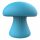 Sex HD Mushroom - masažna naprava za obraz z možnostjo polnjenja (modra)