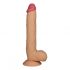 Lovetoy King-Sized - pripenjalni, realistični dildo za testise - 25 cm (naravni)