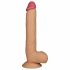 Lovetoy King-Sized - pripenjalni, realistični dildo za testise - 25 cm (naravni)