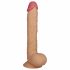 Lovetoy King-Sized - pripenjalni, realistični dildo za testise - 25 cm (naravni)