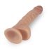 Lovetoy Real Extreme - pripenjalni, testisni dildo - 21 cm (naravni)