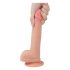 Lovetoy Nature Cock - dildo z objemko - 21 cm (naravni)