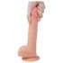 Lovetoy Nature Cock - realistični dildo z vakuumskim dnom - 21 cm (kožni)