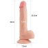 Lovetoy Nature Cock - dildo z objemko - 21 cm (naravni)