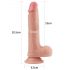 Lovetoy Nature Cock - dvoplastni realistični dildo - 20 cm (naraven)