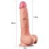 Lovetoy Naravna Palica - dvoslojni realistični dildo - 25cm (naravna)