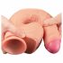 Lovetoy Naravni Penis - dvoslojni realistični dildo - 28cm (naturalen)