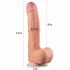 Lovetoy Naravni Penis - dvoslojni realistični dildo - 28cm (naturalen)