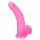 Lovetoy Jelly Studs - realistični dildo s podstavkom - 20 cm (roza)