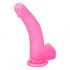 Lovetoy Jelly Studs - realistični dildo s podstavkom - 20 cm (roza)