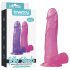 Lovetoy Jelly Studs - realistični dildo s podstavkom - 20 cm (roza)