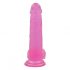 Lovetoy Jelly Studs - realistični dildo s podstavkom - 20 cm (roza)